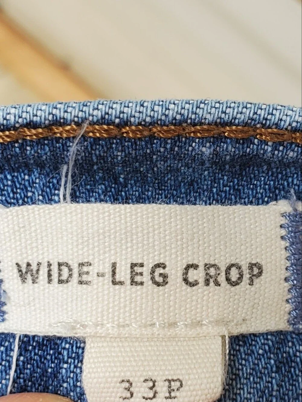 Madewell Wide-Leg Crop Jeans Size 33P - Picture 7 of 7